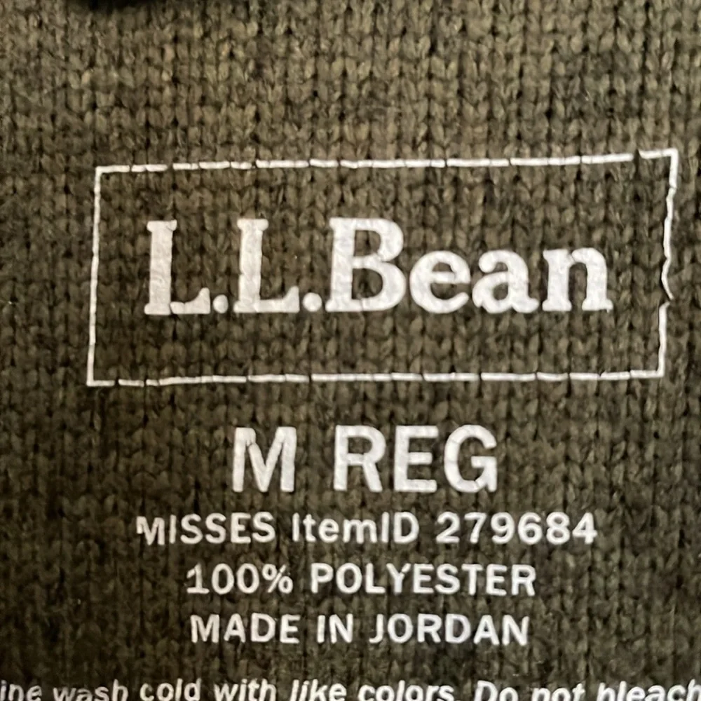 L.L. Bean Zip Front Fleece Jacket - Picture 4 of 4